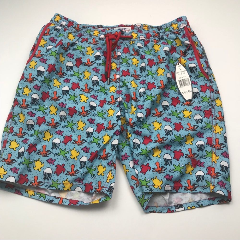 BEACH BROS Sea Pop Art Swim Trunks